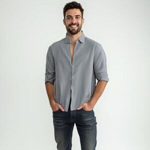 DENIM &  FLOWER shirt L